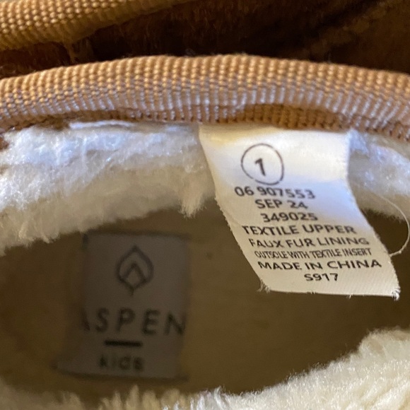 Warm Tan Kids Boots - Picture 2 of 5